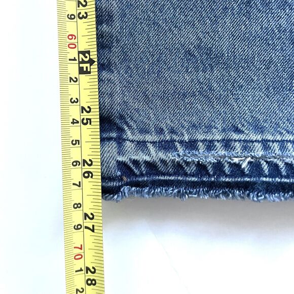 MADEWELL Women’s Classic Straight Jeans High Rise Destructed Edition - Picture 10 of 12